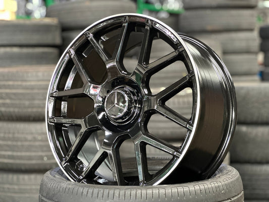 New 18X8 ET42 Mercedes AMG Design Rim (4 wheel) Gloss Black 5X112