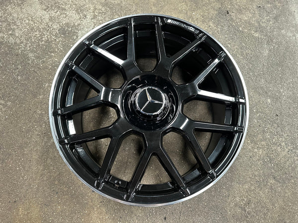 New 18X8 ET42 Mercedes AMG Design Rim (4 wheel) Gloss Black 5X112