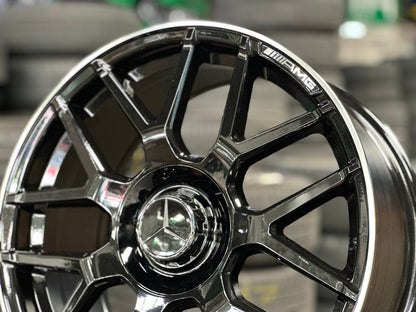 New 18X8 ET42 Mercedes AMG Design Rim (4 wheel) Gloss Black 5X112