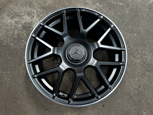 New 18X8 ET42 Mercedes AMG Design Rim (4 wheel) Matt Black 5X112