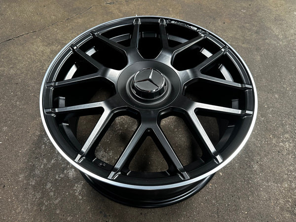 New 18X8 ET42 Mercedes AMG Design Rim (4 wheel) Matt Black 5X112
