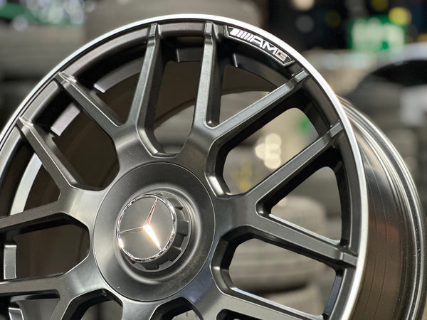 New 18X8 ET42 Mercedes AMG Design Rim (4 wheel) Matt Black 5X112
