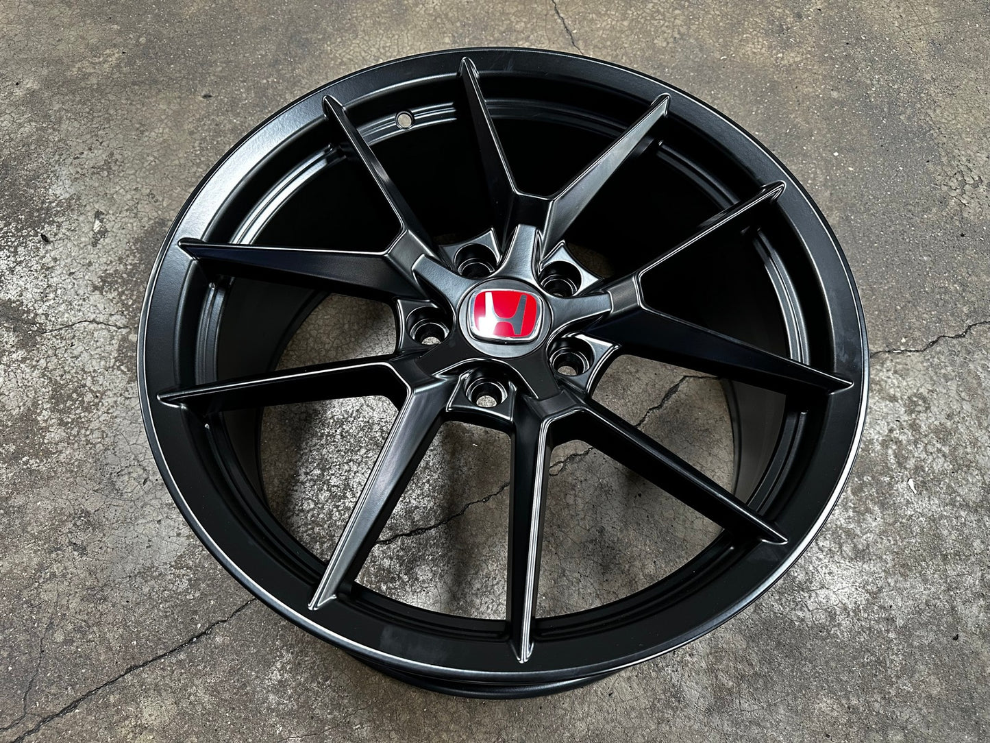 New 18X8 ET43 Civic HRV CRV Type R FL5 Design Rim (4 wheel) Matt Black 5X114.3