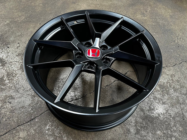 New 18X8 ET43 Civic HRV CRV Type R FL5 Design Rim (4 wheel) Matt Black 5X114.3