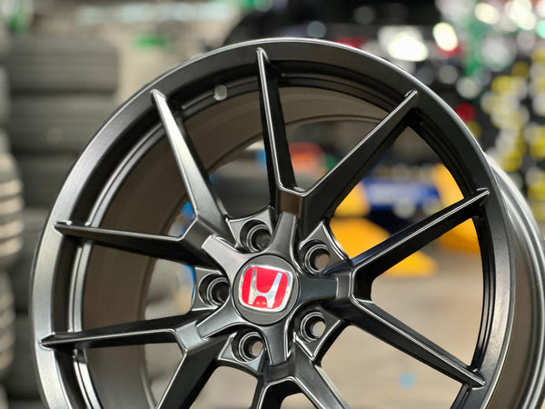 New 18X8 ET43 Civic HRV CRV Type R FL5 Design Rim (4 wheel) Matt Black 5X114.3