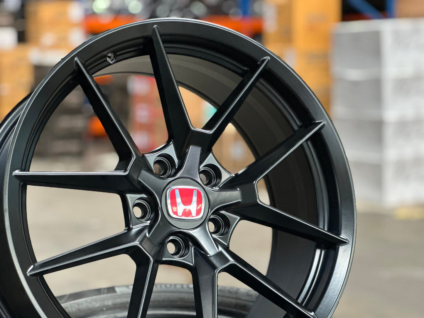 New 18X8 ET43 Civic HRV CRV Type R FL5 Design Rim (4 wheel) Matt Black 5X114.3