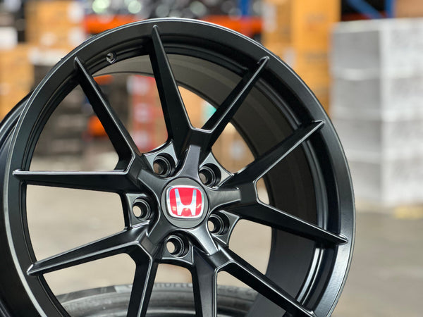 New 18X8 ET43 Civic HRV CRV Type R FL5 Design Rim (4 wheel) Matt Black 5X114.3