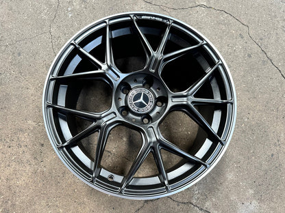 New 18X8.5 ET38 Mercedes Deisgn AMG GT Rim (4 wheel) Matt Black 5X112
