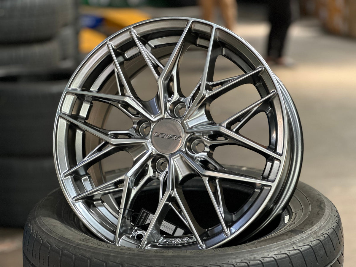 New 15X6.5 ET38 Lenso Yeti Rim (4 wheel) Hyper Black 4X100