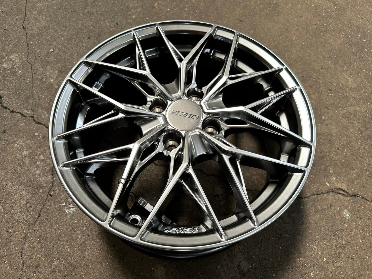 New 15X6.5 ET38 Lenso Yeti Rim (4 wheel) Hyper Black 4X100