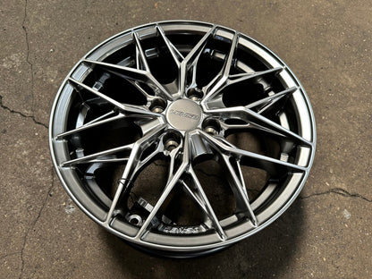 New 15X6.5 ET38 Lenso Yeti Rim (4 wheel) Hyper Black 4X100