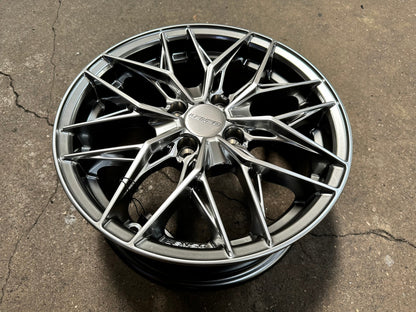 New 15X6.5 ET38 Lenso Yeti Rim (4 wheel) Hyper Black 4X100