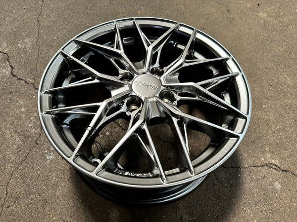 New 15X6.5 ET38 Lenso Yeti Rim (4 wheel) Hyper Black 4X100