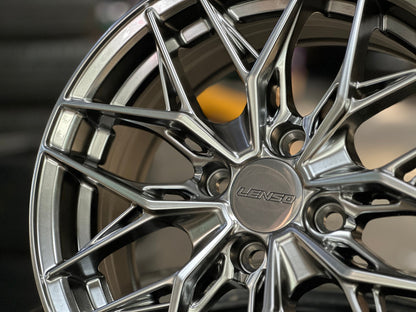 New 15X6.5 ET38 Lenso Yeti Rim (4 wheel) Hyper Black 4X100