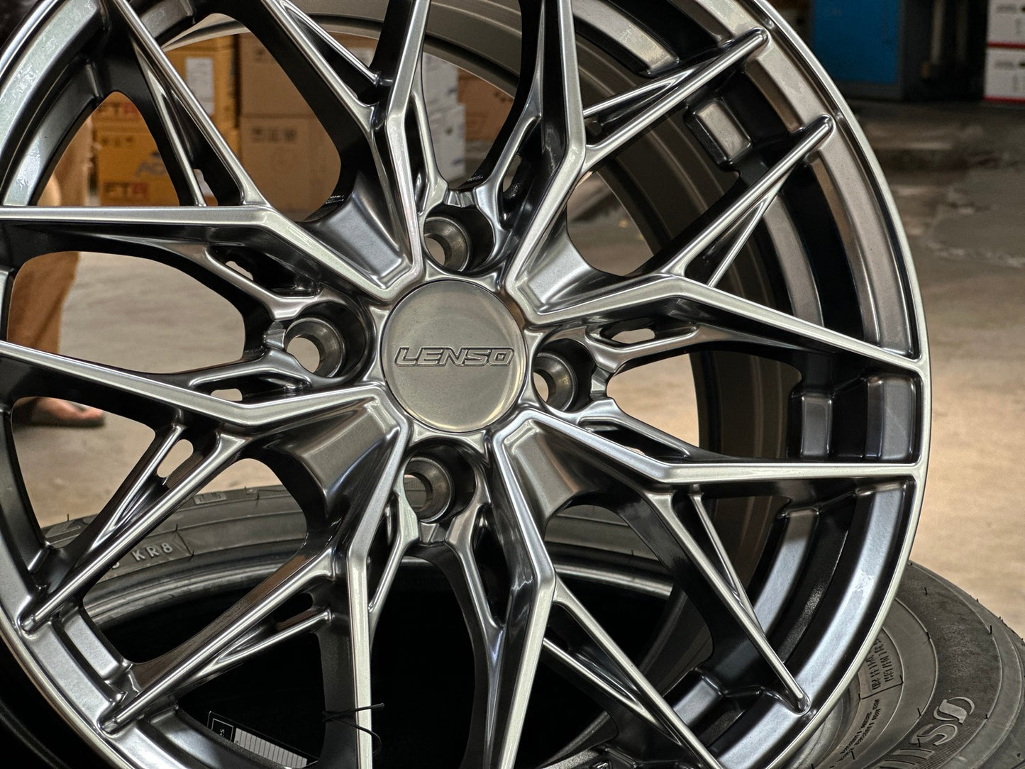 New 15X6.5 ET38 Lenso Yeti Rim (4 wheel) Hyper Black 4X100