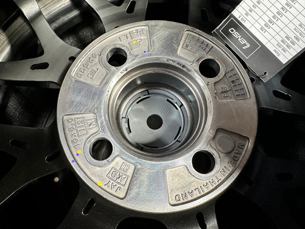 New 15X6.5 ET38 Lenso Yeti Rim (4 wheel) Hyper Black 4X100