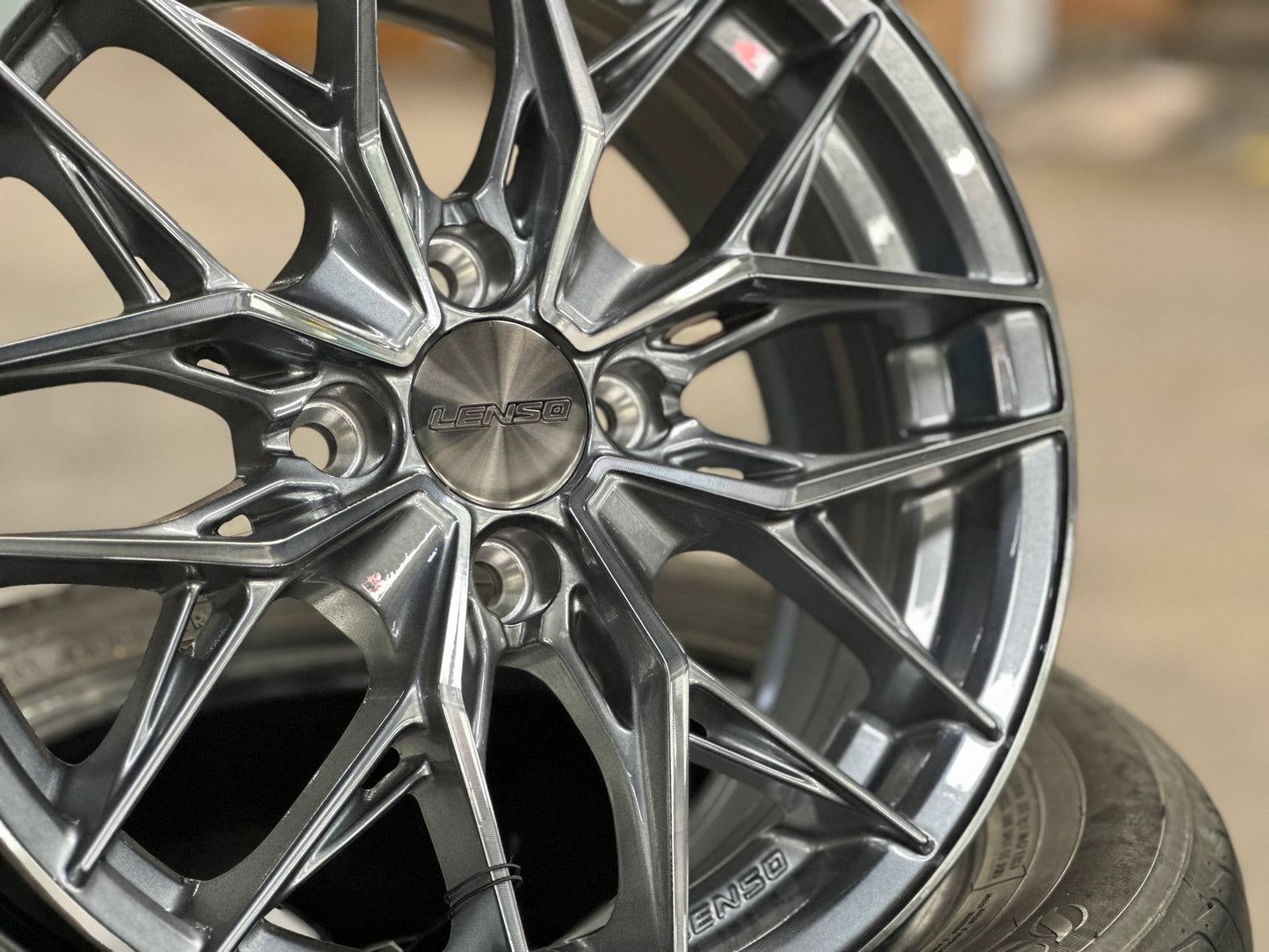 New 15X6.5 ET38 Lenso Yeti Rim (4 wheel) Gloss Silver 4X100