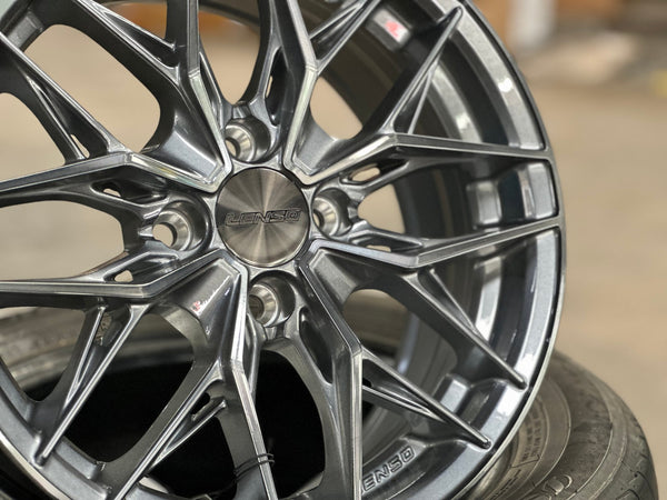 New 15X6.5 ET38 Lenso Yeti Rim (4 wheel) Gloss Silver 4X100