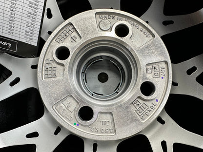 New 15X6.5 ET38 Lenso Yeti Rim (4 wheel) Gloss Silver 4X100