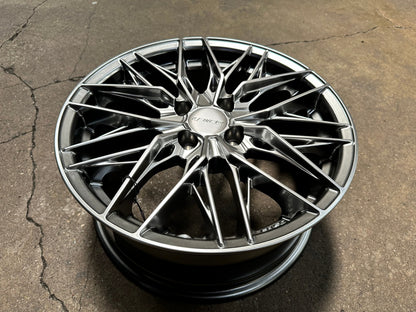 New 16X7 ET40 Lenso Yeti Rim (4 wheel) Hyper Black 4X100