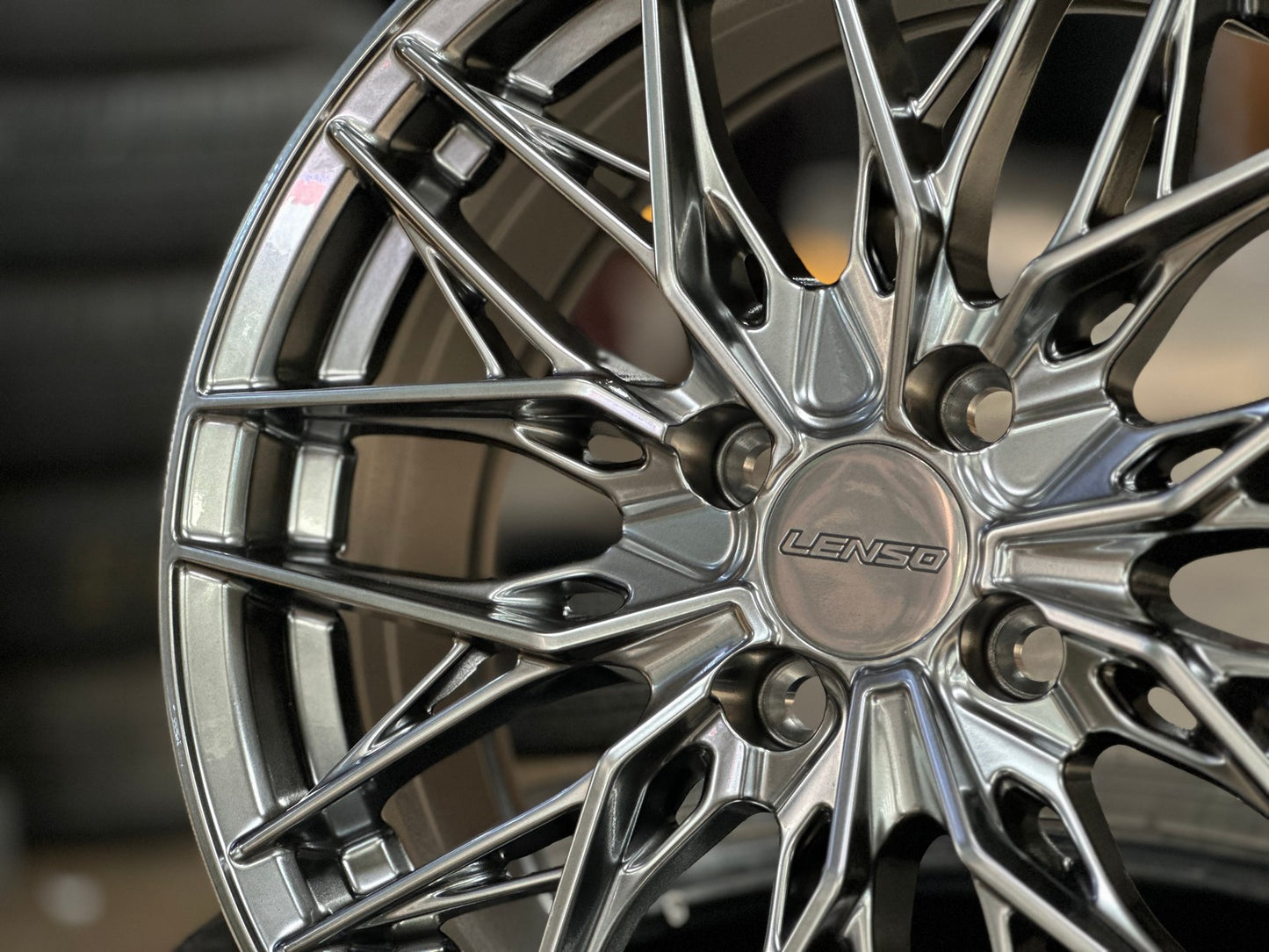 New 16X7 ET40 Lenso Yeti Rim (4 wheel) Hyper Black 4X100