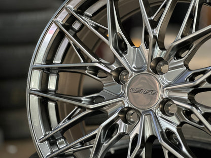 New 16X7 ET40 Lenso Yeti Rim (4 wheel) Hyper Black 4X100