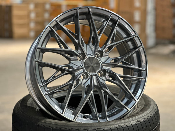 New 16X7 ET40 Lenso Yeti Rim (4 wheel) Gloss Black 4X100