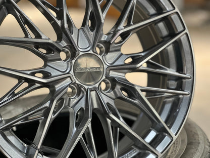 New 16X7 ET40 Lenso Yeti Rim (4 wheel) Gloss Black 4X100