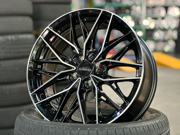 New 17X7.5 ET35 Lenso Yeti Rim (4 wheel) Gloss Black PF 4X100