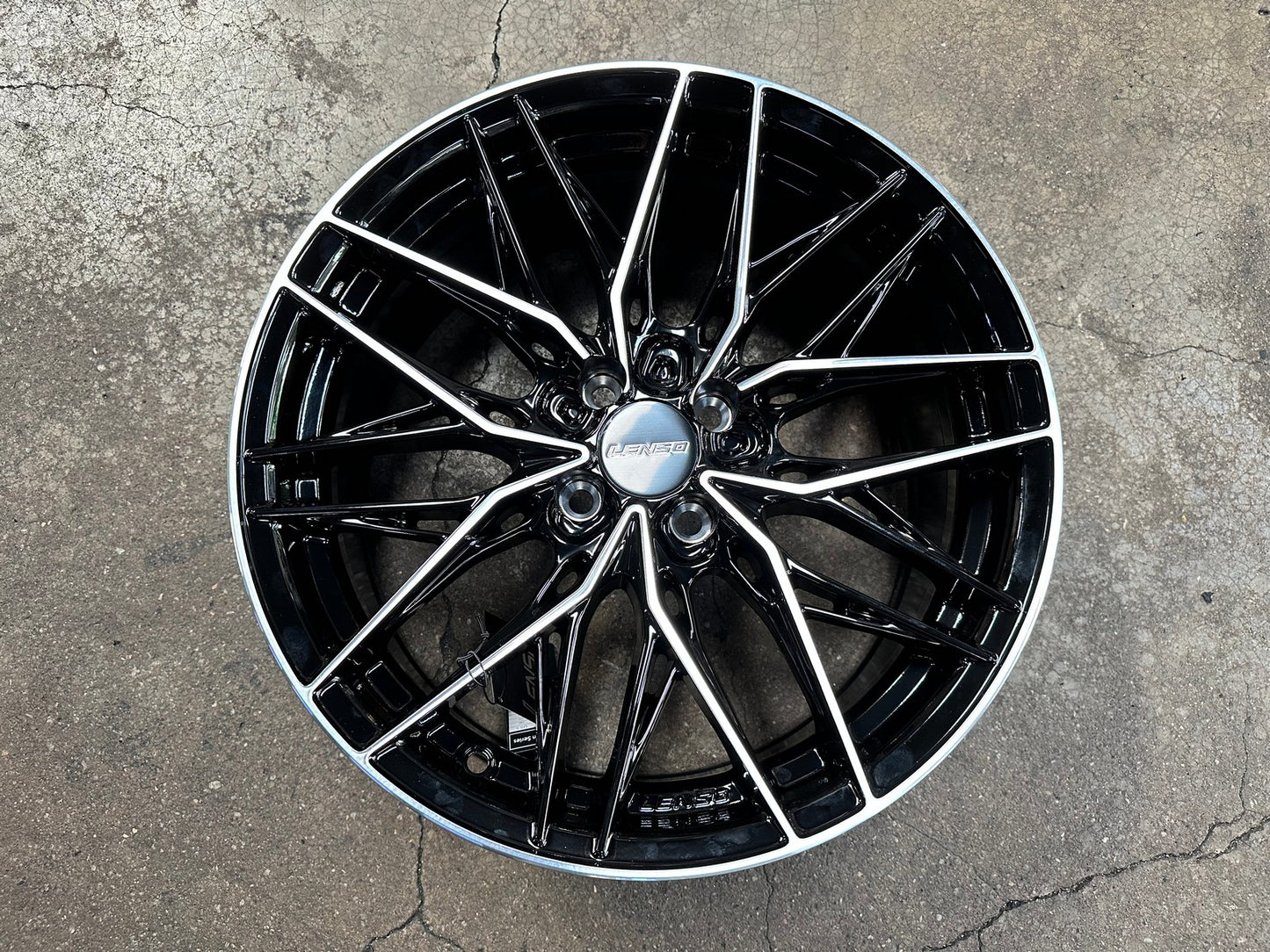 New 17X7.5 ET35 Lenso Yeti Rim (4 wheel) Gloss Black PF 4X100