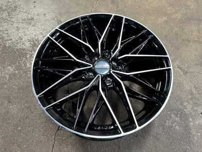 New 17X7.5 ET35 Lenso Yeti Rim (4 wheel) Gloss Black PF 4X100