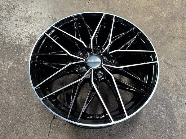 New 17X7.5 ET35 Lenso Yeti Rim (4 wheel) Gloss Black PF 4X100