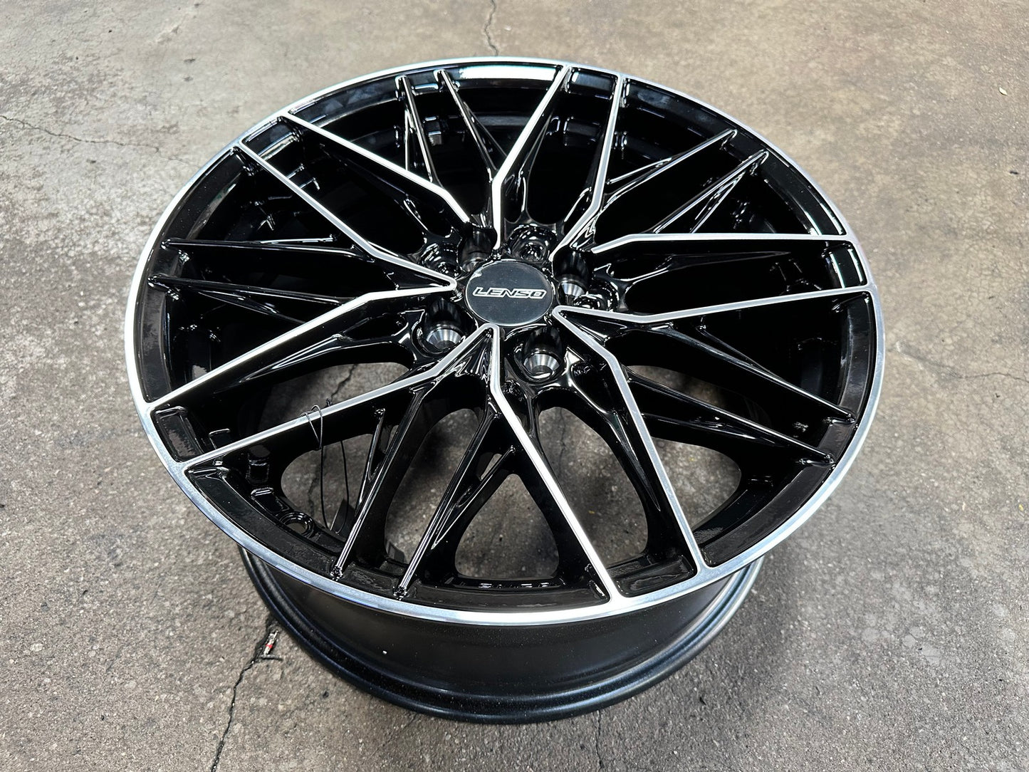 New 17X7.5 ET35 Lenso Yeti Rim (4 wheel) Gloss Black PF 4X100
