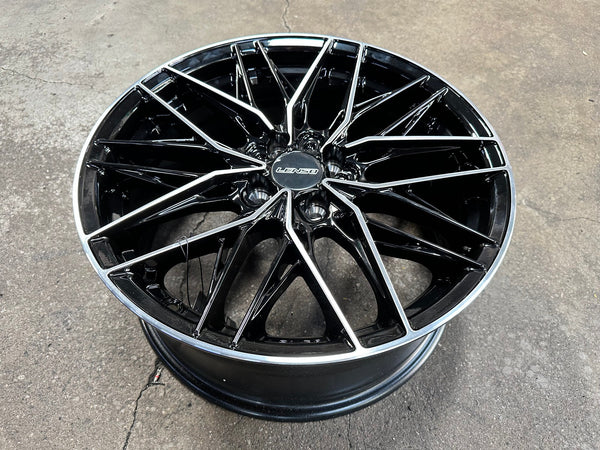 New 17X7.5 ET35 Lenso Yeti Rim (4 wheel) Gloss Black PF 4X100