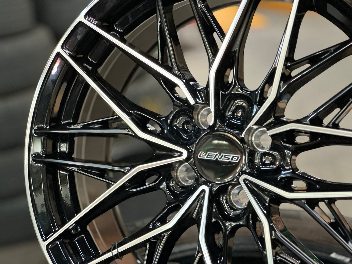 New 17X7.5 ET35 Lenso Yeti Rim (4 wheel) Gloss Black PF 4X100