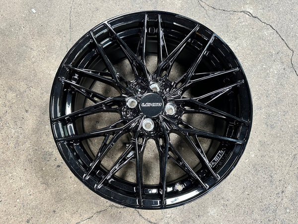 New 17X7.5 ET35 Lenso Yeti Rim (4 wheel) Gloss Black 4X100