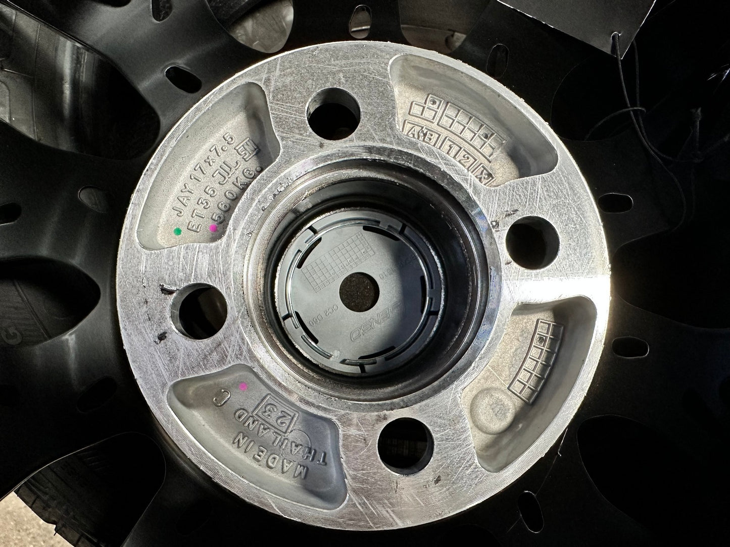 New 17X7.5 ET35 Lenso Yeti Rim (4 wheel) Gloss Black 4X100