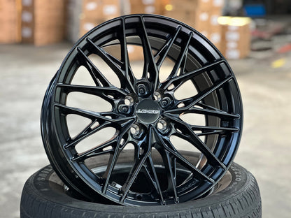 New 17X7.5 ET35 Lenso Yeti Rim (4 wheel) Matt Black 4X100