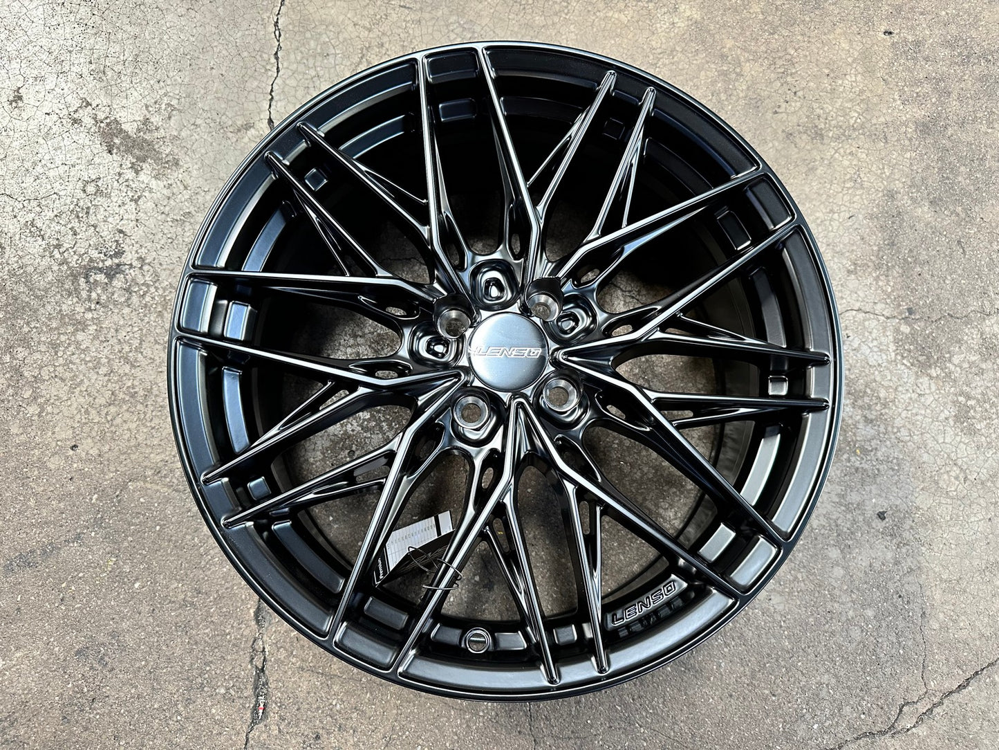 New 17X7.5 ET35 Lenso Yeti Rim (4 wheel) Matt Black 4X100