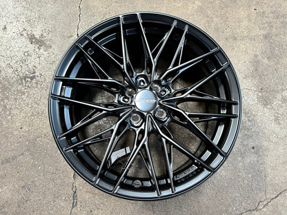 New 17X7.5 ET35 Lenso Yeti Rim (4 wheel) Matt Black 4X100