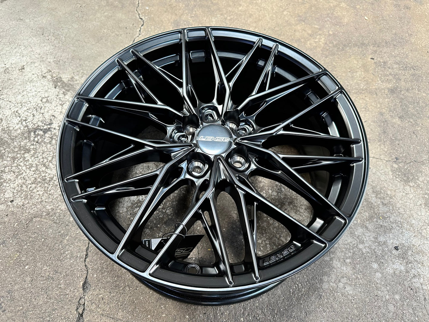 New 17X7.5 ET35 Lenso Yeti Rim (4 wheel) Matt Black 4X100
