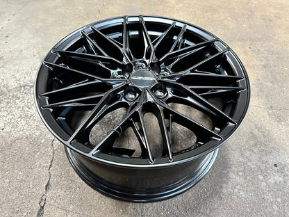New 17X7.5 ET35 Lenso Yeti Rim (4 wheel) Matt Black 4X100