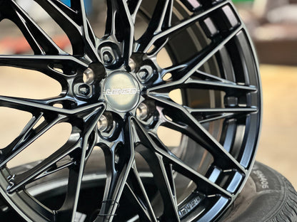 New 17X7.5 ET35 Lenso Yeti Rim (4 wheel) Matt Black 4X100