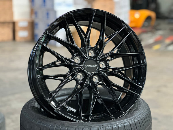 New 17X7.5 ET35 Lenso Yeti Rim (4 wheel) Gloss Black 5X114.3