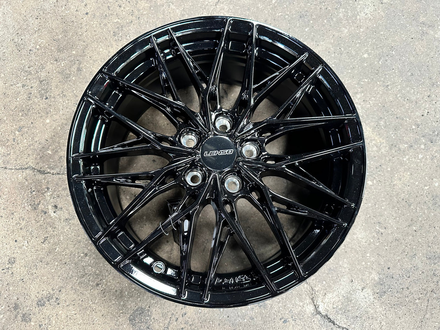 New 17X7.5 ET35 Lenso Yeti Rim (4 wheel) Gloss Black 5X114.3