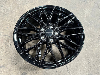 New 17X7.5 ET35 Lenso Yeti Rim (4 wheel) Gloss Black 5X114.3