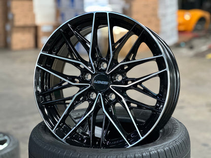 New 17X7.5 ET35 Lenso Yeti Rim (4 wheel) Gloss Black PF 5X114.3