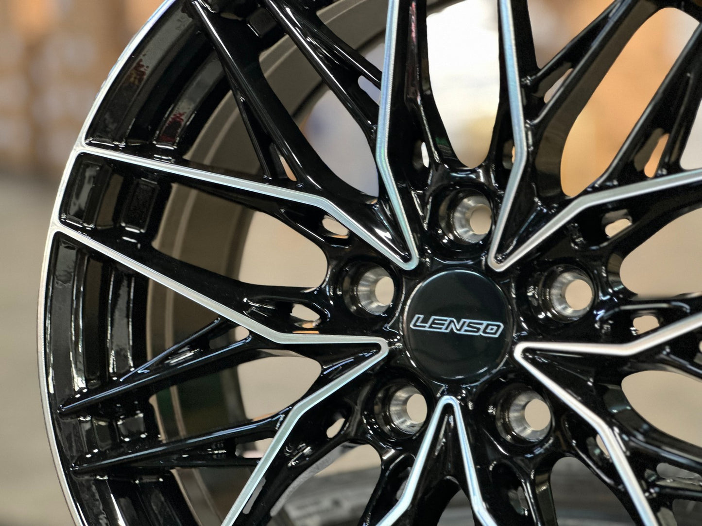 New 17X7.5 ET35 Lenso Yeti Rim (4 wheel) Gloss Black PF 5X114.3