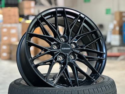 New 17X7.5 ET35 Lenso Yeti Rim (4 wheel) Matt Black 5X114.3