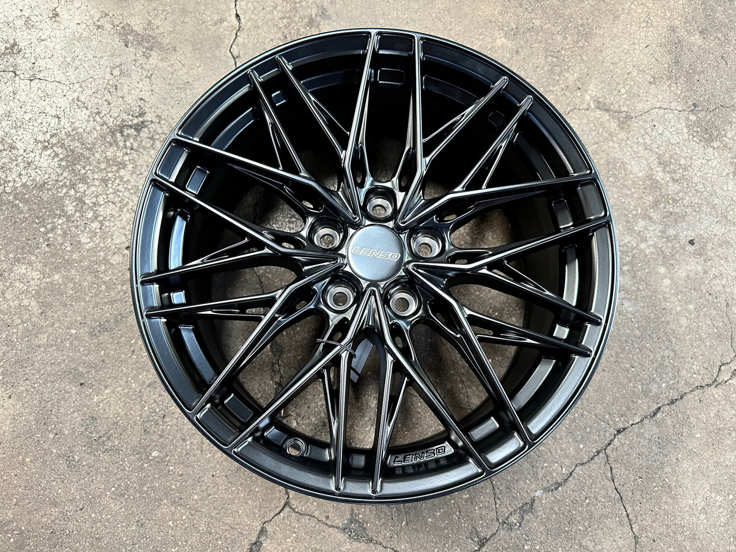 New 17X7.5 ET35 Lenso Yeti Rim (4 wheel) Matt Black 5X114.3